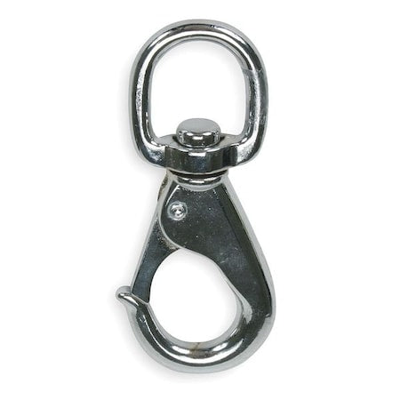 Snap Bolt, Swivel Eye, Steel, 3-3/8 In H