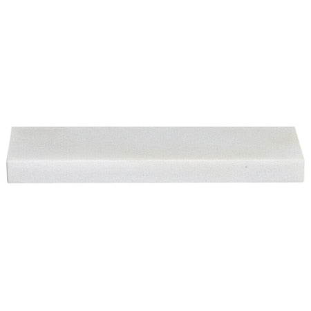 Single Grit Benchstone, 4 in W, 1 in L, 3/8 in H, Hard Arkansas, White