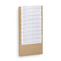 Literature Rack 10 Compartments, 13-1/4"W x D Black