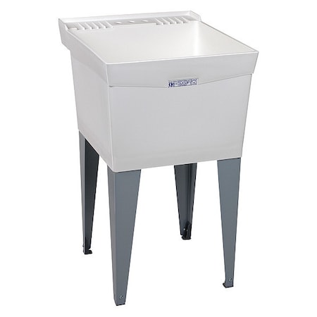Utility Sink 24 in x 20 in, 1, 2, Floor Mount, Thermoplastic
