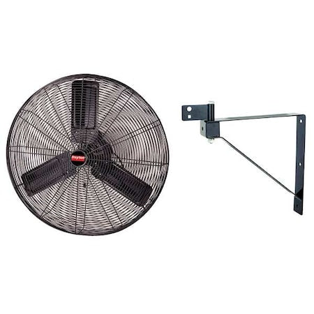 Light Duty Industrial Fan W/ 30 in Blade Dia, 4650/7250 CFM, 115VAC, 1/4 hp, 9 ft Cord