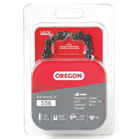 Saw Chain, 16 In., .050 In., 3/8 In. Pitch