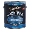 Floor Finish, Water Based, Crystal Clear, Satin, 1 gal