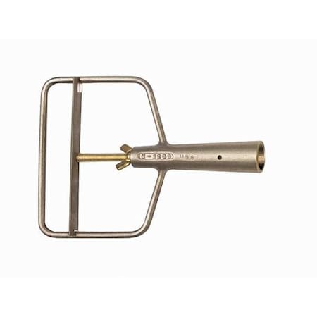 9" Mop Holder, Yellow, Aluminum