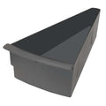 Polypropylene Rotary Bin Pan, 4 1/2 in H x Gray