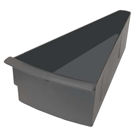 Polypropylene Rotary Bin Pan, 4 1/2 in H x Gray