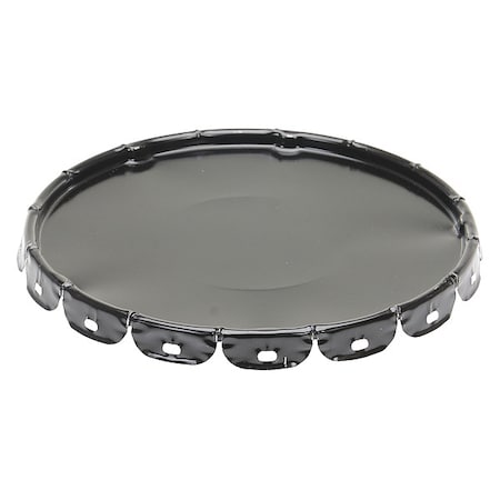 Steel Pail Lid, Black, For Use With 1TMH6