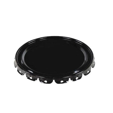 Steel Pail Lid, Black, For Use With 1TMH7