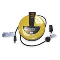 Cord Reel, NEMA 5-15R, 16 AWG, Yellow Reel Color, 25 ft Length, 1 Outlets