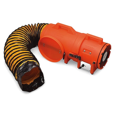 Confined Space Fan, Orange, 13 1/2" W