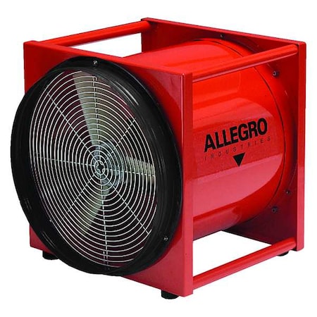 Confined Space Fan, Orange, 18" W