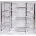 Wire Shelving Unit, 18"D x 68"W x 63"H, 9 Shelves, Chrome