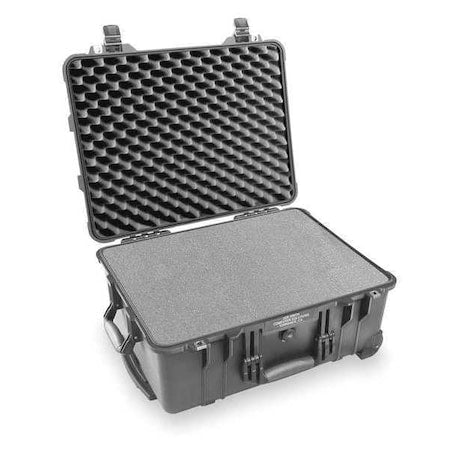 Black Protective Case, 22.07"L x 17.9"W x 10.4"D