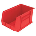 Hang & Stack Storage Bin, Plastic, Red, 10 in H, 11 in W, 18 in L