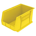 Hang & Stack Storage Bin, Plastic, Yellow, 10 in H, 11 in W, 18 in L
