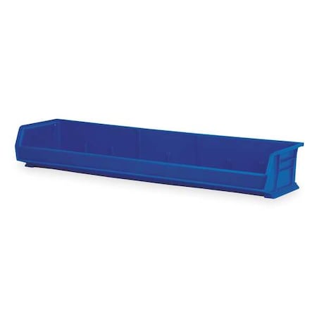 Hang & Stack Storage Bin, Plastic, Blue, 6 in H, 33 in W, 8 5/8 in L