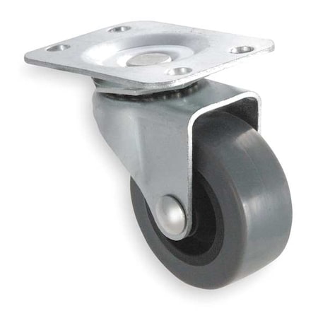 Plate Caster, 120 lb. Ld Rating, Plain