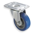 Swivel Plate Caster, Poly, 3 in., 125 lb., D