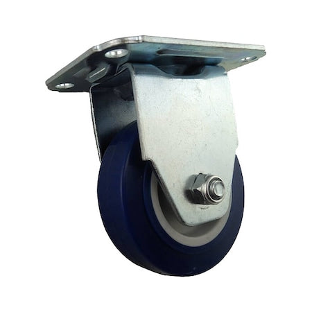 Rigid Plate Caster, Poly, 3 in., 125 lb.