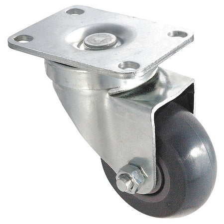 Swivl Plate Castr, Polyurthan, 5 in, 350 lb