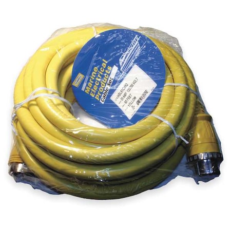 STOW Extension Cord, 6 AWG, Outdoor, 6/4, 1 Outlets, L14-50R/CS6364C, Yellow, PVC, L14-50P/CS6365C