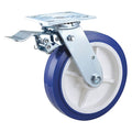 Swivel NSF-Listed Plate Caster, Polyurthane, 8 in., 900 lb