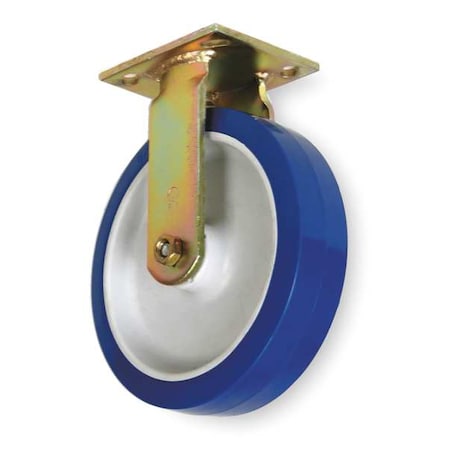Rigid NSF-Listed Plate Castr, Polyurthan, 5 in, 750 lb