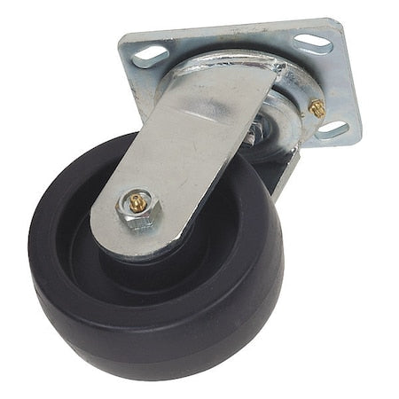 Swivl Plat Castr, Polyolfin, 5 in., 800 lb.