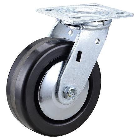 Swivel Plate Caster, Phenolic, 6 in., 1200 lb, B