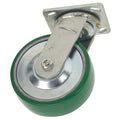 Swivel Plate Caster, Poly, 8 in., 1400 lb.