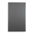 Steel Louvered Panel, 5/16 in D x 61 in H x 36 in W, Gray