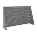 Steel Louvered Bench Rack, 8 in D x 20 in H x 36 in W, Gray