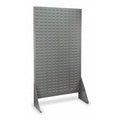 Steel Louvered Floor Rack, 13 1/2 in D x 66 in H x 36 in W, Gray