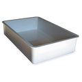 Stackable Storage Container, 9.5 gal, 25-3/4 in L x 17-3/4 in W x 6 in H, White