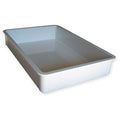 Stackable Storage Container, 7.1 gal, 25-3/4 in L x 17-3/4 in W x 4-1/2 in H, White