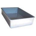 Stackable Storage Container, 9.5 gal, 25-3/4 in L x 17-3/4 in W x 6 in H, Gray
