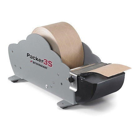 Tape Dispenser, 3 in Max. Tape Width. 7 1/2 in Tape Core Dia, Not Applicable, ABS Plastic, Gray