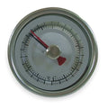 Maximum/minimum bimetal thermometer, range 150 to 750 Degrees F, 6"" stem.