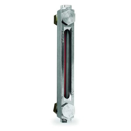 Closed Circuit Liquid Level Gauge, Pipe Adapter, 12 in, 1/4 NPTF Brass