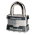 Padlock, Keyed Different, Standard Shackle, Rectangular Steel Body, Steel Shackle, 3/4 in W