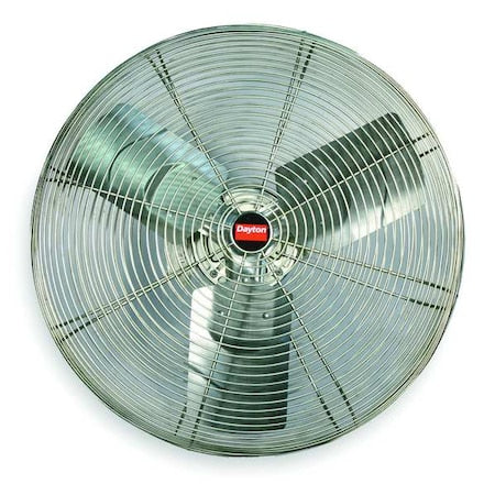 Washdown Industrial Washdown Fan, Wall Mount, 24 in Blade Dia, 115/230V, 6,849 cfm, Non-Oscillating