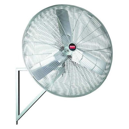 Standard Duty Industrial Fan, Wall Mount, 24 in Blade Dia, 208V, 6,050 cfm, Non-Oscillating