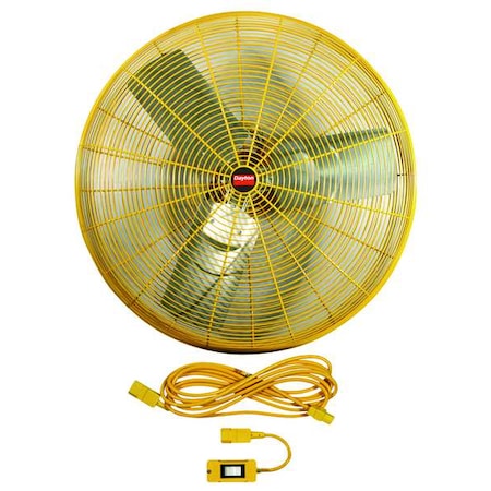 High Visibility High Visibility Industrial Fan, Ceiling, IBeam, Pedestal, Wall Mount, 115V