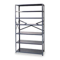Metal Shelving Unit, 18"D x 42"W x 75"H, 8 Shelves, Steel
