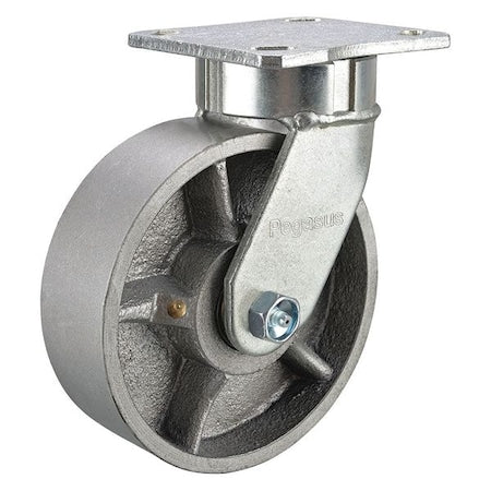 Kingpinless Swivel Caster, Ductile Iron, 8in, 1400lb