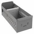 Drawer Storage Bin, Steel, Gray, 4 1/2 in H, 5 1/2 in W, 11 in L