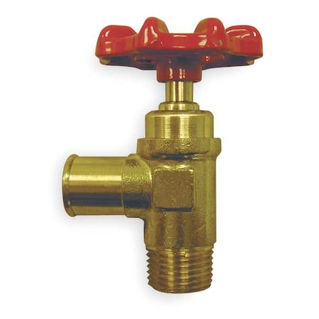 Drain Cock,Brass,MNPT x Hose,3/8 In