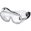 Safety Goggles, Clear Lens, Uncoated, Indirect Vented, Rubber Strap, Dielectric