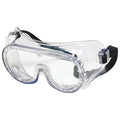 Safety Goggles, Clear Lens, Anti-Fog & Anti-Scratch, Indirect Vented, Rubber Strap, Dielectric