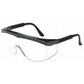 Maddog III, Safety Glasses, Anti-Scratch, Clear Lens, Black Frame, Half-Frame